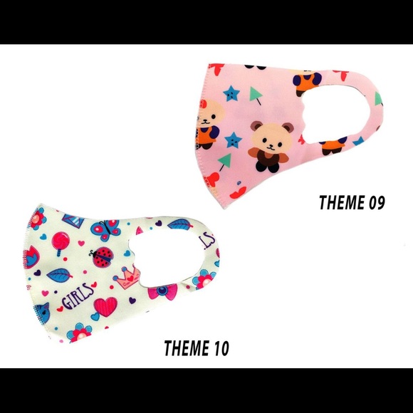 2 Pack Kids Toddler Reusable Face Mask Children - Picture 6 of 8